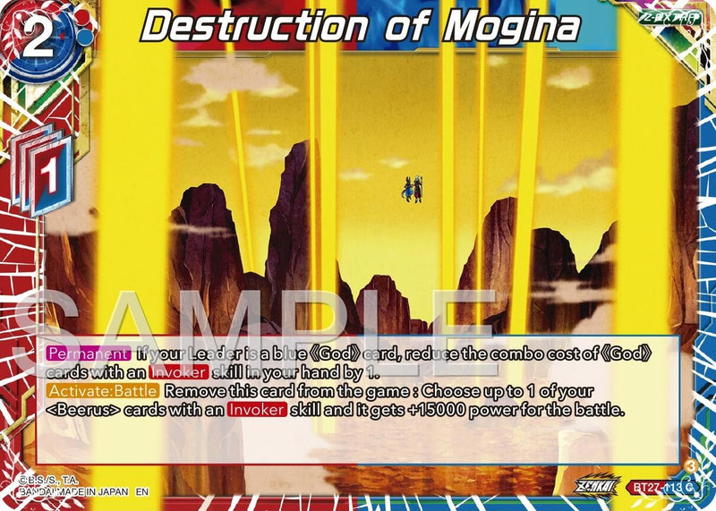 [BT27-113] Destruction of Mogina (History of Z)