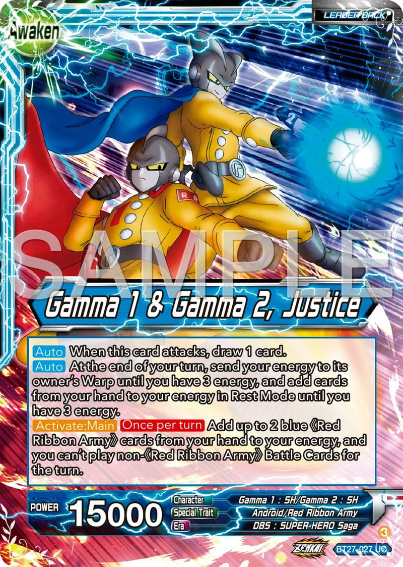 [BT27-027] Gamma 2 // Gamma 1 & Gamma 2, Justice (History of Z)