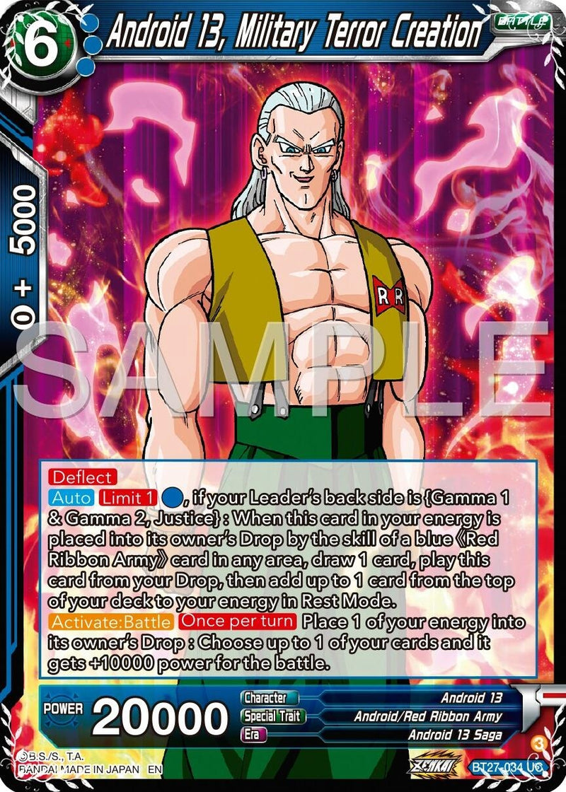 [BT27-034] Android 13, Military Terror Creation (History of Z)