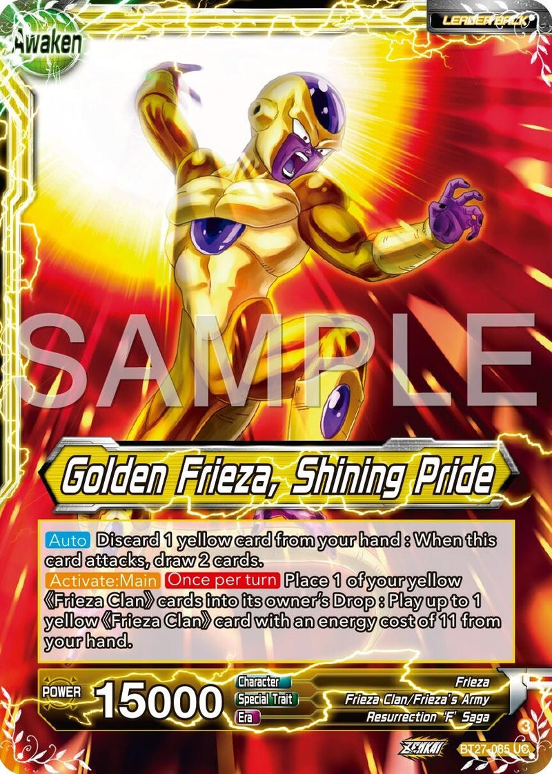 [BT27-065] Frieza // Golden Frieza, Shining Pride (History of Z)