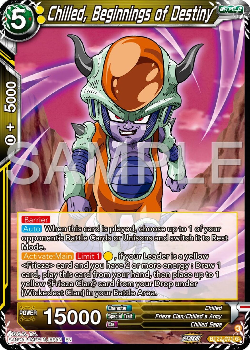 [BT27-071] Chilled, Beginnings of Destiny (History of Z)