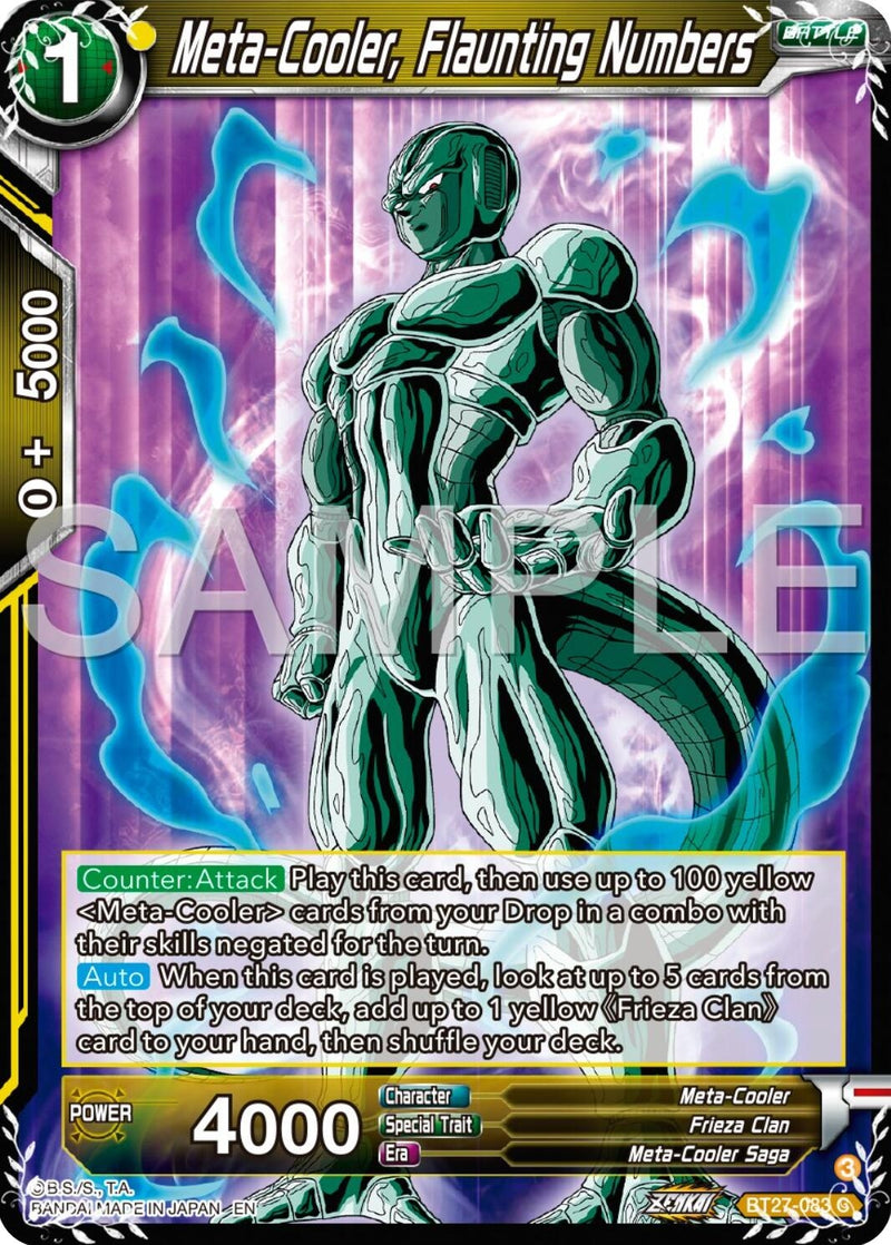 [BT27-083] Meta-Cooler, Flaunting Numbers (History of Z)