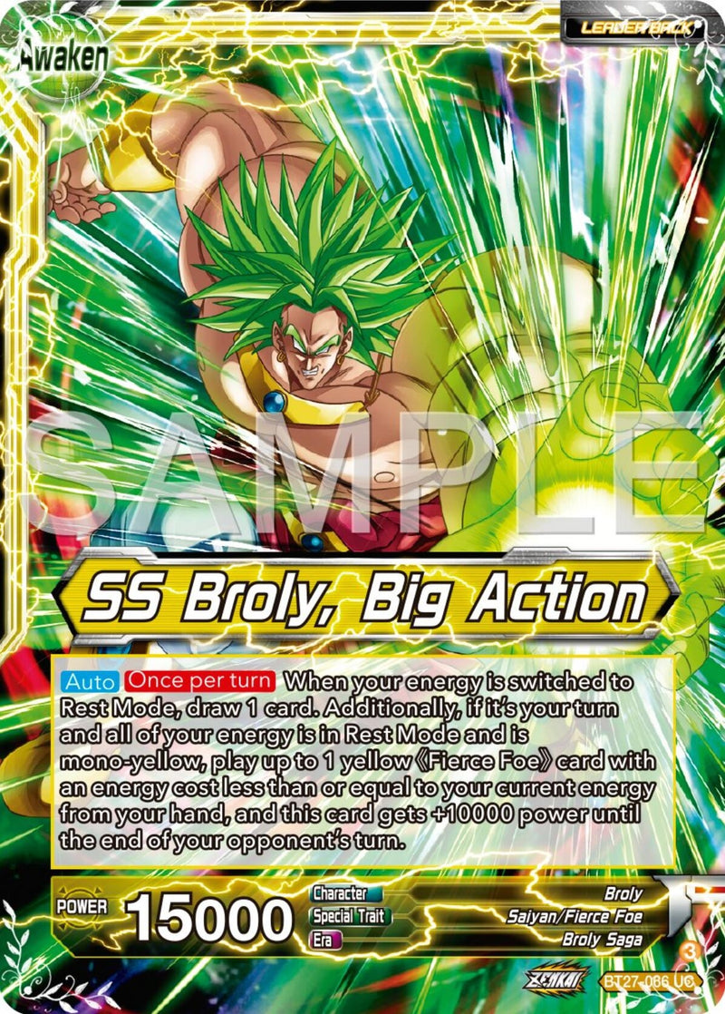[BT27-066] Broly // SS Broly, Big Action (History of Z)