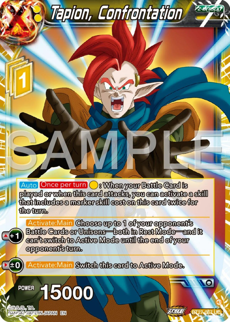 [BT27-067] Tapion, Confrontation (History of Z)