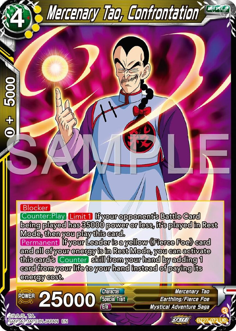 [BT27-073] Mercenary Tao, Confrontation (History of Z)
