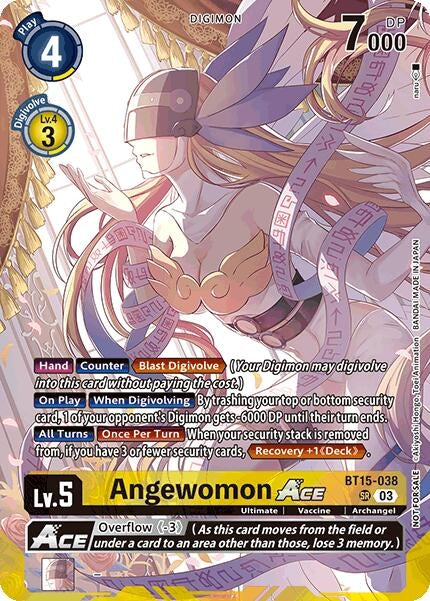 [BT15-038 SR] Angewomon ACE (Limited Card Pack) (World Convergence)