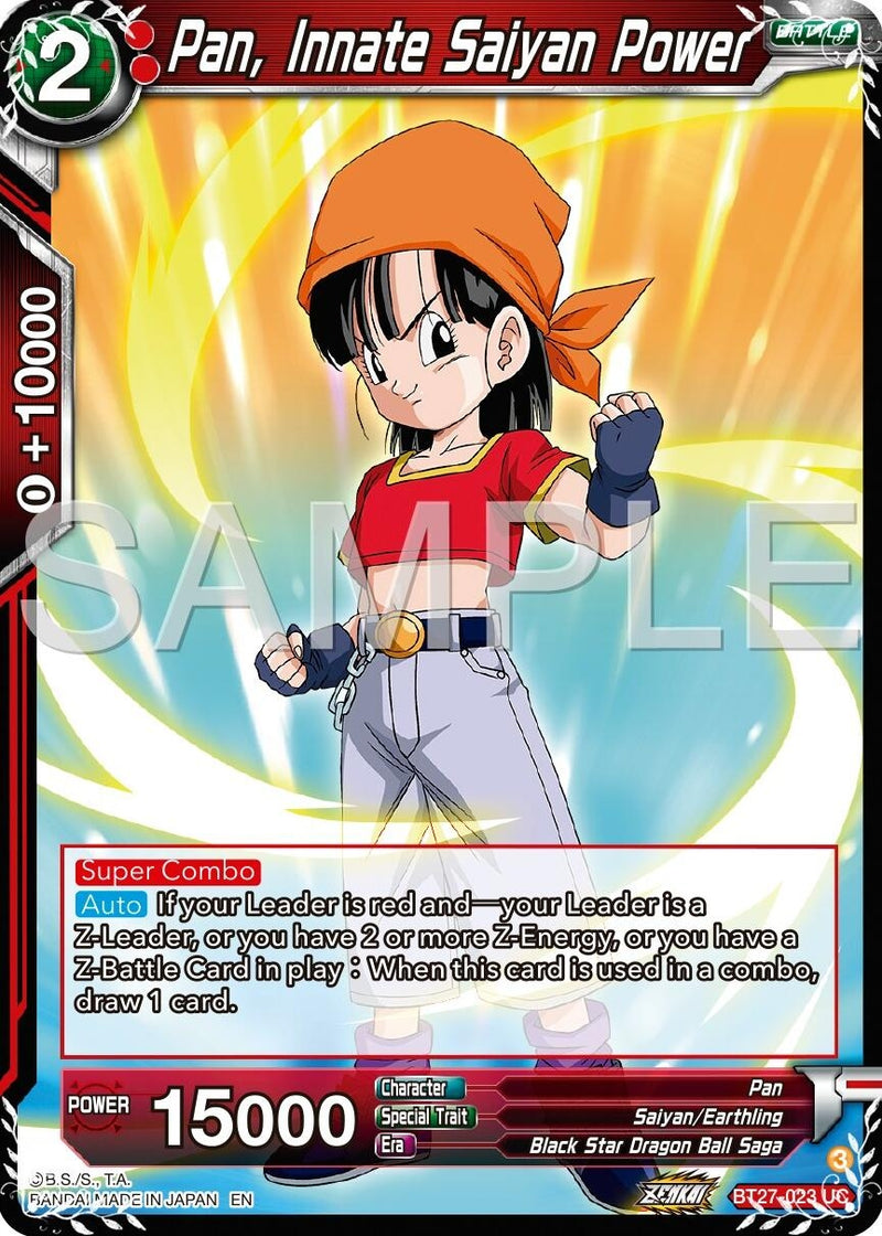 [BT27-023] Pan, Innate Saiyan Power (History of Z)