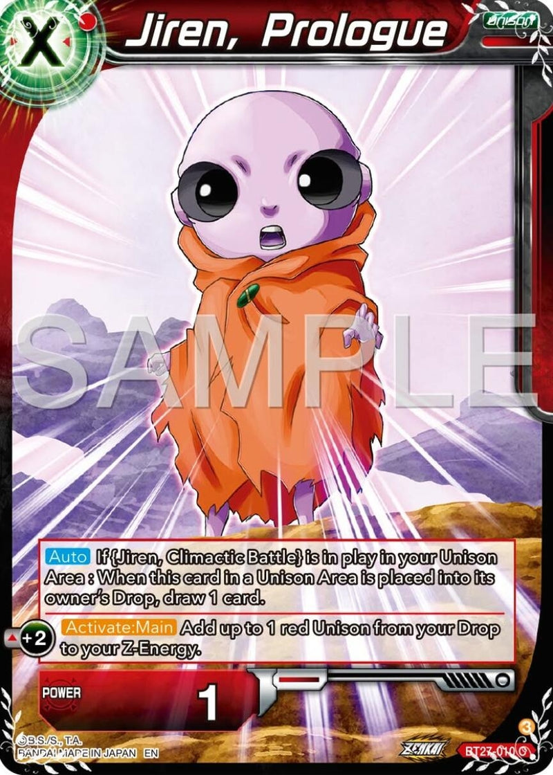 [BT27-010] Jiren, Prologue (History of Z)