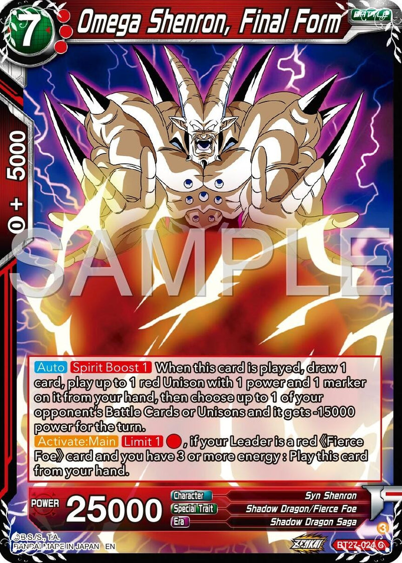 [BT27-024] Omega Shenron, Final Form (History of Z)