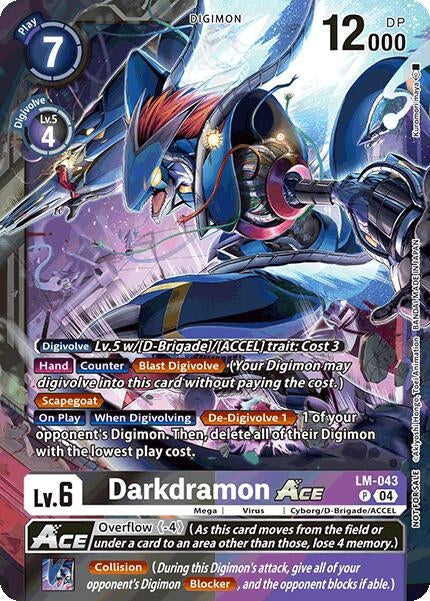 [LM-043 P] Darkdramon ACE (Limited Card Pack) (World Convergence)
