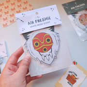 Ghibli Princess Mononoke Fan Art Air Freshener (White Musk)