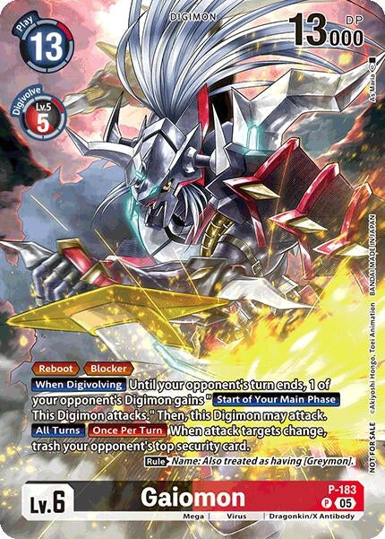[P-183 P] Gaiomon (BT-21: Illustration Celebration Pack) (World Convergence)