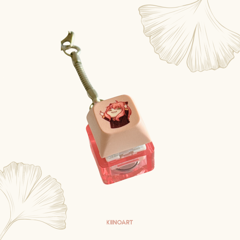 Anya Flip  - Keycap Keychain