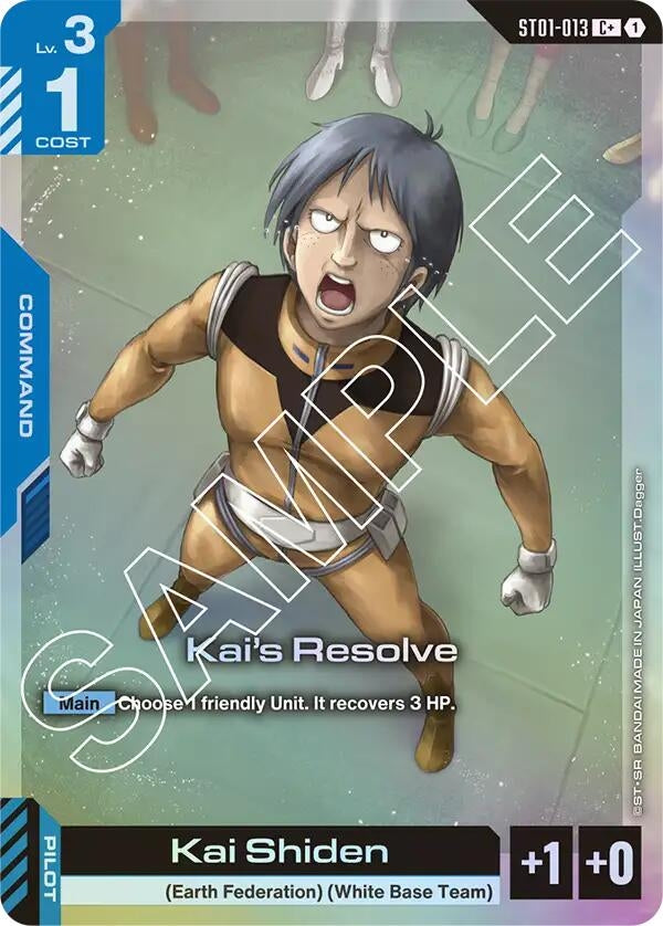 [ST01-013] Kai's Resolve (C+) (Starter Deck 01: Heroic Beginnings)