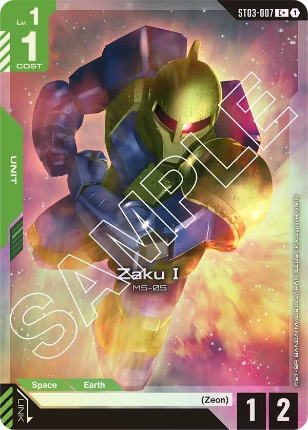 [ST03-007] Zaku I (C+) (Starter Deck 03: Zeon's Rush)