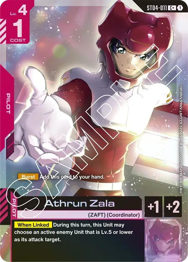 [ST04-011] Athrun Zala (C+) (Starter Deck 04: SEED Strike)
