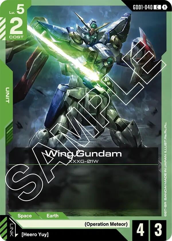 [GD01-040] Wing Gundam (GD01-040) (Newtype Rising)