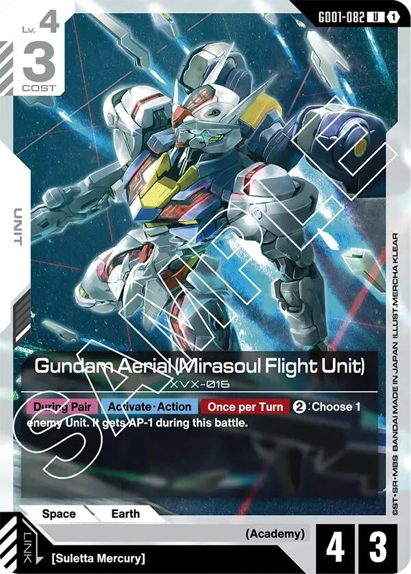 [GD01-082] Gundam Aerial (Mirasoul Flight Unit) (Newtype Rising)