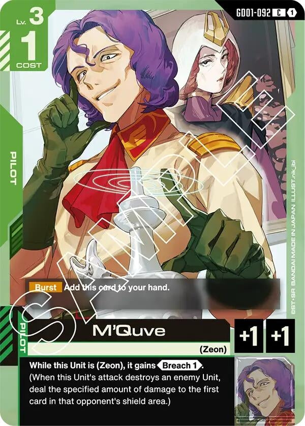 [GD01-092] M'Quve (Newtype Rising)