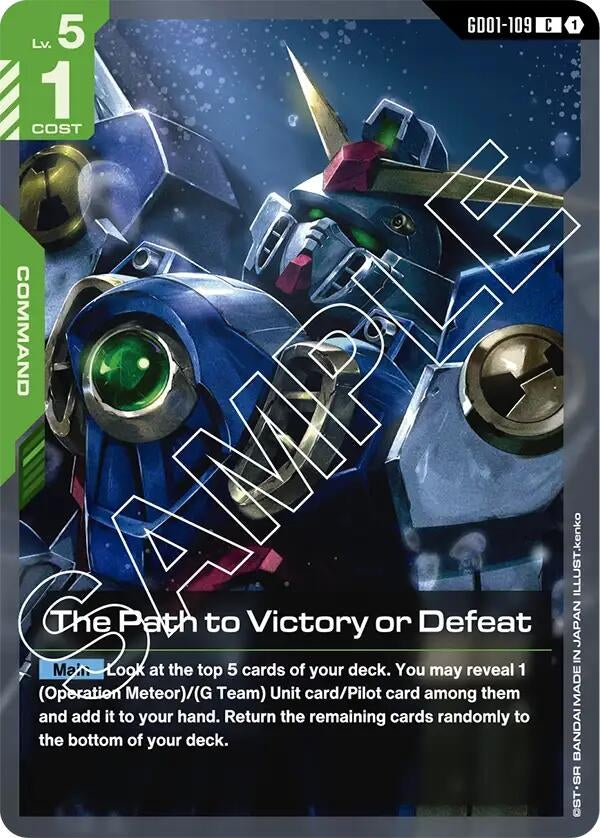 [GD01-109] The Path to Victory or Defeat (Newtype Rising)