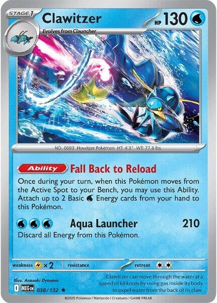 [038/132] Clawitzer (ME01: Mega Evolution)