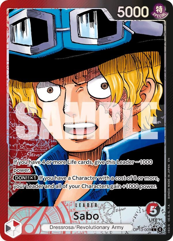[OP13-004] Sabo (004) (Alternate Art) (Carrying On His Will)