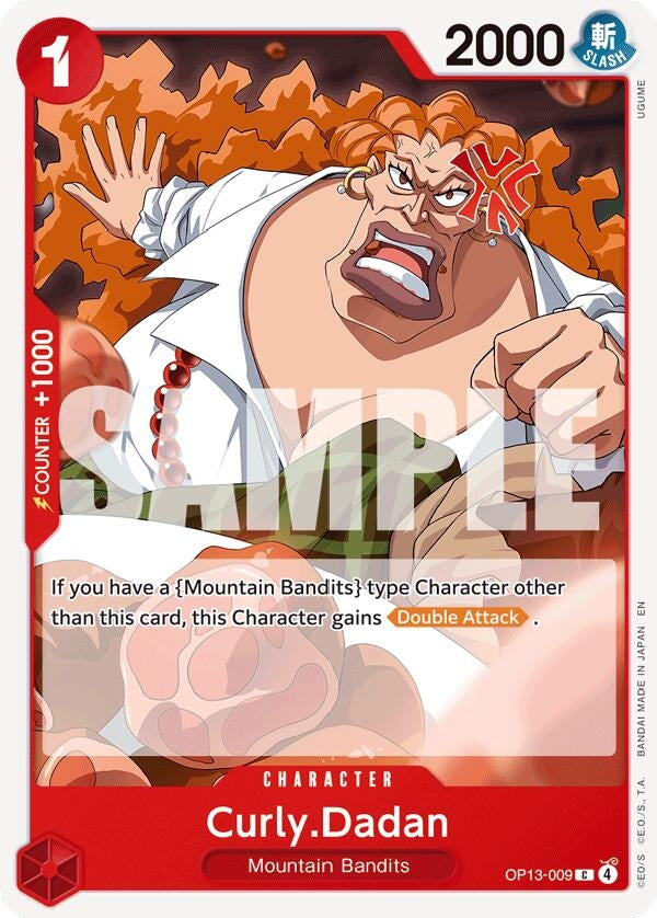 [OP13-009] Curly.Dadan (Carrying On His Will)