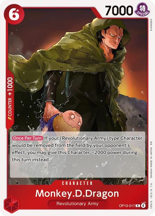 [OP13-017] Monkey.D.Dragon (Carrying On His Will)