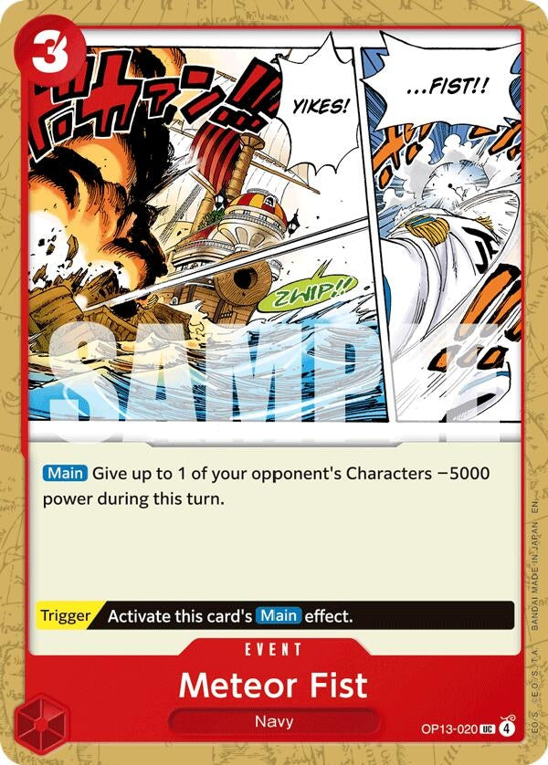 [OP13-020] Meteor Fist (Carrying On His Will)