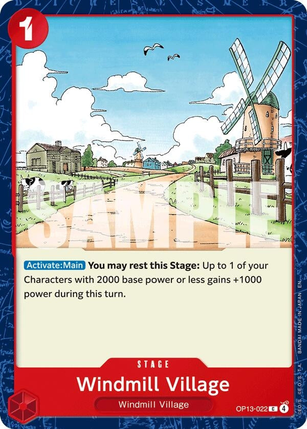 [OP13-022] Windmill Village (Carrying On His Will)