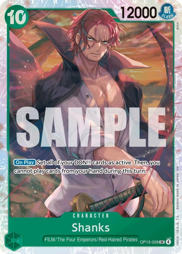[OP13-028] Shanks (028) (Carrying On His Will)