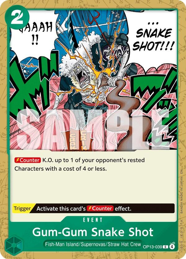 [OP13-039] Gum-Gum Snake Shot (Carrying On His Will)