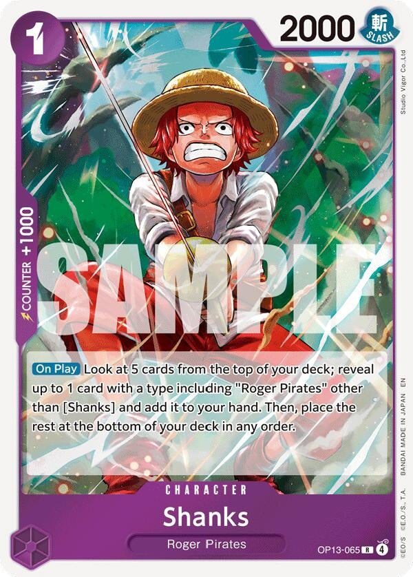 [OP13-065] Shanks (065) (Carrying On His Will)