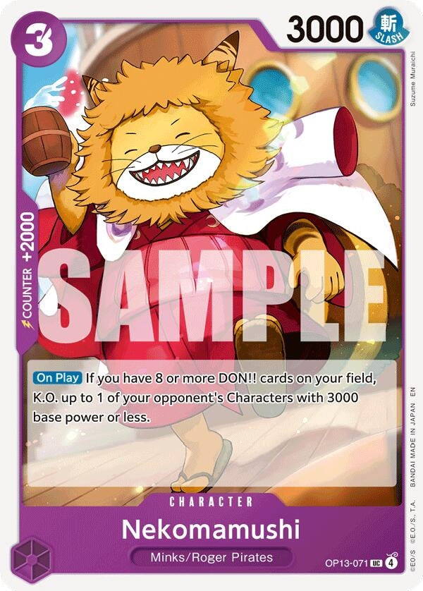 [OP13-071] Nekomamushi (Carrying On His Will)
