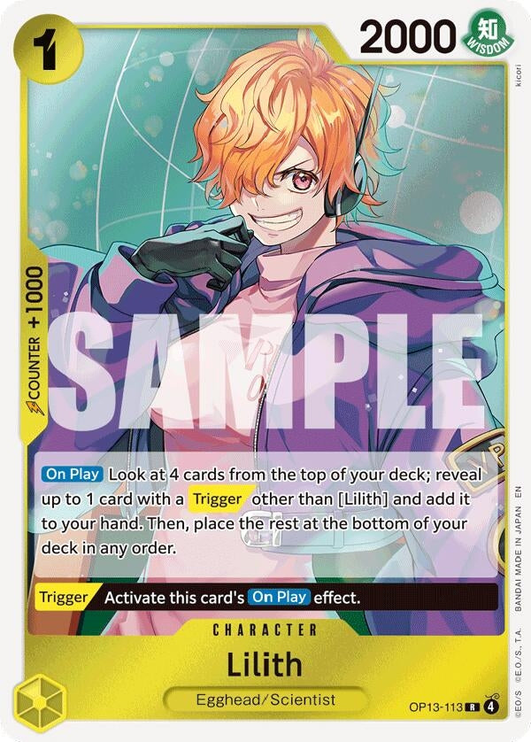 [OP13-113] Lilith (Carrying On His Will)