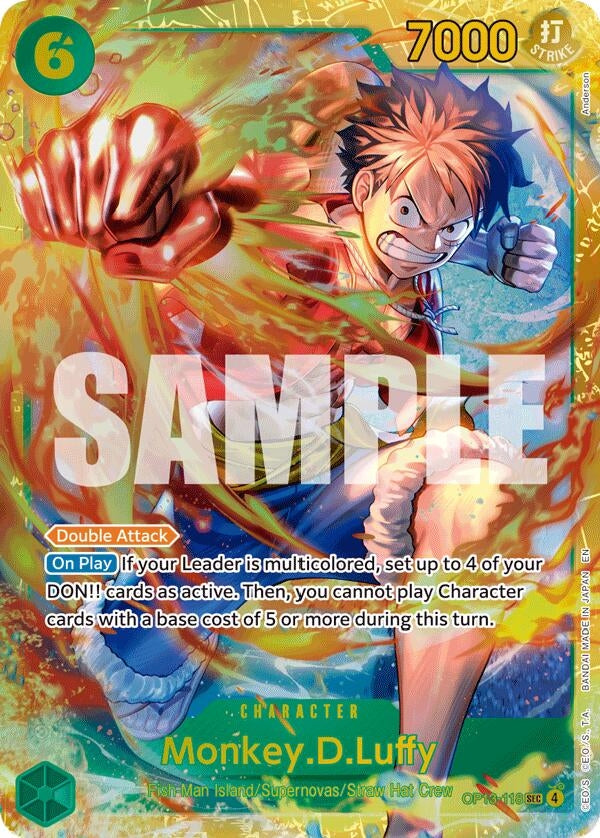 [OP13-118] Monkey.D.Luffy (118) (Carrying On His Will)