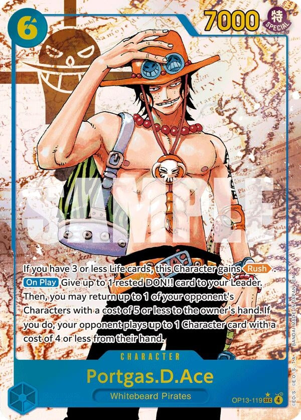 [OP13-119] Portgas.D.Ace (119) (Parallel) (Carrying On His Will)