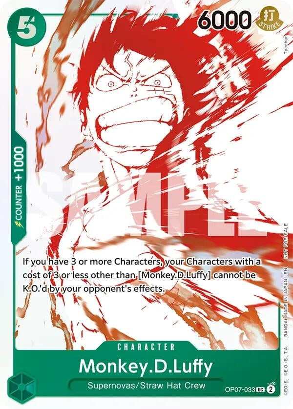 [OP07-033] Monkey.D.Luffy - OP07-033 (3rd Anniversary Treasure Campaign Pack) (One Piece Promotion Cards)
