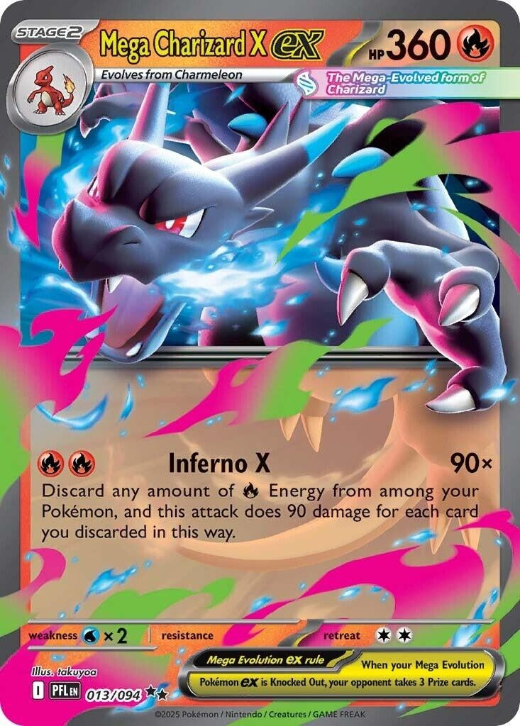 [013/094] Mega Charizard X ex (ME02: Phantasmal Flames)
