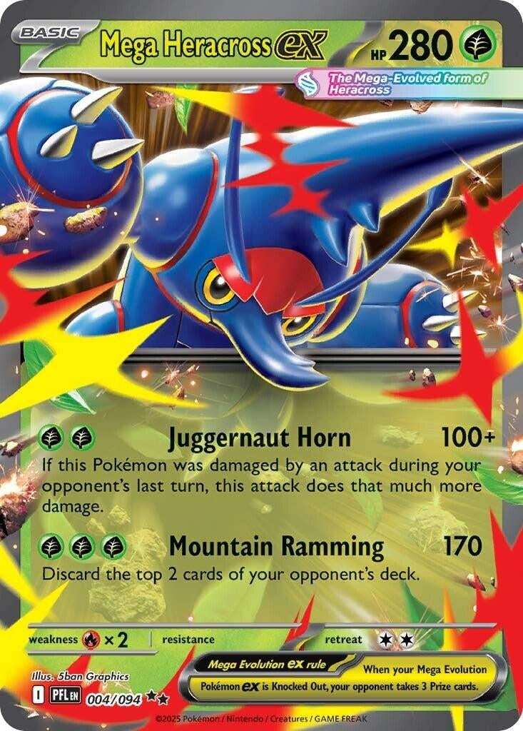 [004/094] Mega Heracross ex (ME02: Phantasmal Flames)