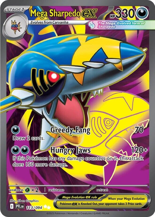 [113/094] Mega Sharpedo ex (ME02: Phantasmal Flames)