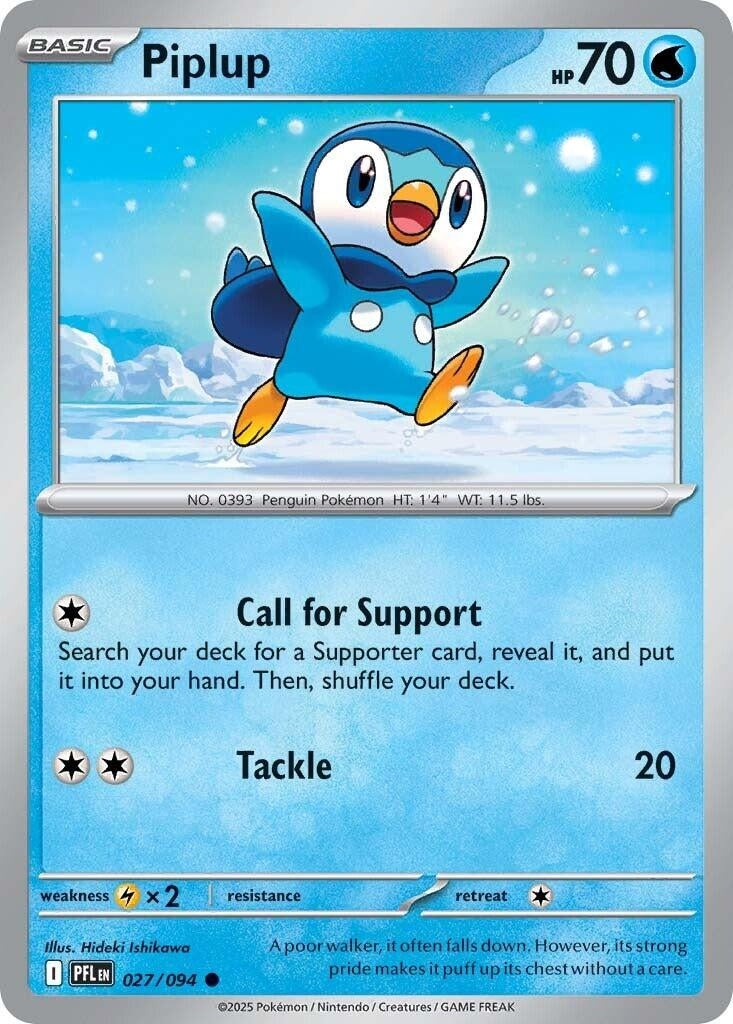 [027/094] Piplup (ME02: Phantasmal Flames)