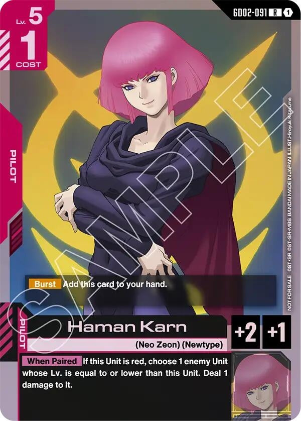 [GD02-091] Haman Karn (Gundam Promotional Cards)