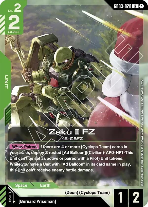 [GD03-020] Zaku II FZ (Steel Requiem)