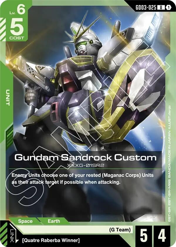 [GD03-025] Gundam Sandrock Custom (Steel Requiem)
