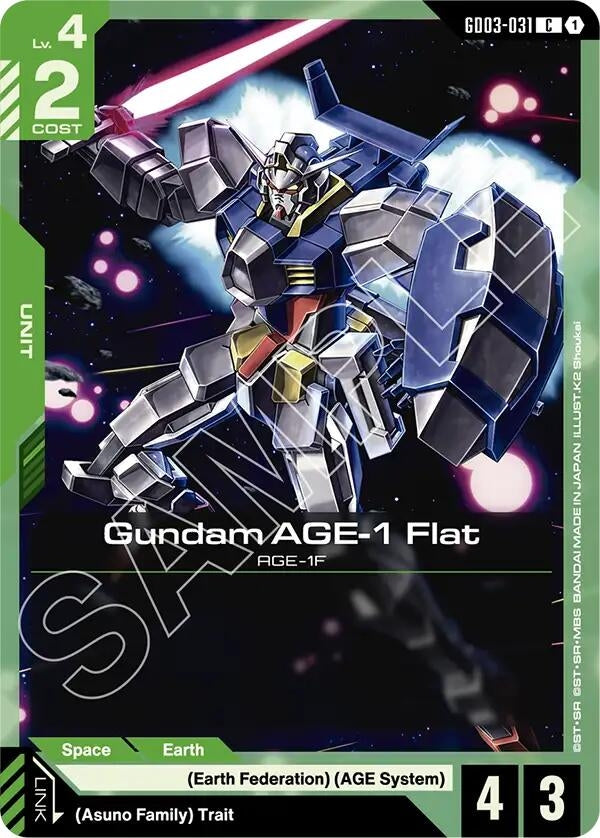 [GD03-031] Gundam AGE-1 Flat (Steel Requiem)