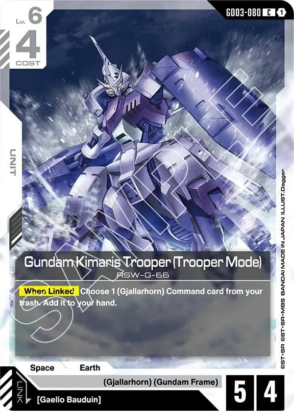 [GD03-080] Gundam Kimaris Trooper (Trooper Mode) (Steel Requiem)
