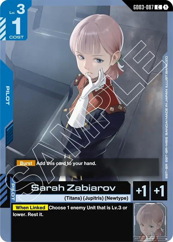 [GD03-087] Sarah Zabiarov (Steel Requiem)