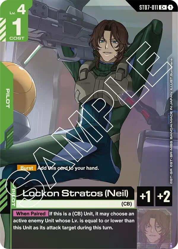 [ST07-011] Lockon Stratos (Neil) (C+) (Starter Deck 07: Celestial Drive)