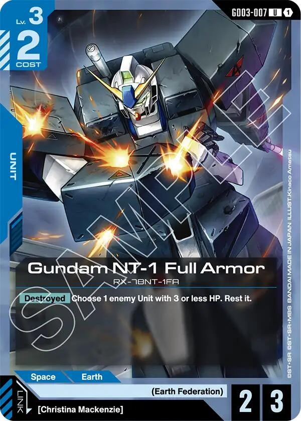 [GD03-007] Gundam NT-1 Full Armor (Steel Requiem)